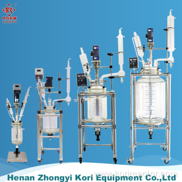 Laboratory jacketed glass reactor